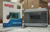 12 Ways IP65 Surface Mounted Box, PC Cover and ABS Distribution Box, Weatherproof Distribution Box For MCB Breakers, AC Distribution Box, DC Distribution Box, Indoor and Outdoor IP65 Box