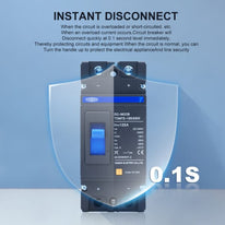 2P 200A, And 250A, DC 1000V Solar Molded Case Circuit Breaker MCCB of TOMZN, TOM7Z, Overload Protection,Protector for Solar Photovoltaic PV - Image 3