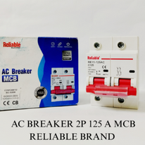 2P 125A AC, Reliable Breaker MCB, C type, 230/400V~ 50HZ/60HZ Miniature Circuit Breaker