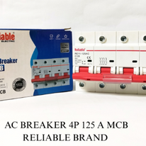 4P 125A AC, Reliable Breaker MCB, C type, 230/400V~ 50HZ/60HZ Miniature Circuit Breaker