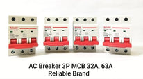 3P, 32A, 63A, Reliable AC Breaker MCB, C type 230/400V~ 50HZ/60HZ Miniature Circuit Breaker