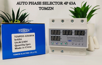 63A TOMZN 3 Phase 3P+N Din Rail Auto Phase Selector adjustable Over and Under Voltage current protection Monitor Relays Protector adjustable Over Under Voltage, current limit protection, Relay - Image 4