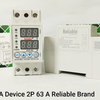 2P VA 63A, VA Control Device, Reliable Din rail, adjustable Over Under Voltage, current limit protection, Relay, VA Protector 2P