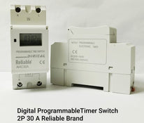 2 Wire Weekly 7 Days Programmable Digital TIME SWITCH, Reliable, Relay Timer Control AC 220V 230V, 30A Din Rail, 2P - Image 2