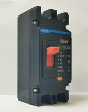 2P 125A MCCB, Black New Model, DC MCCB 1000V Solar Molded Case Circuit Breaker MCCB of Reliable, Overload Protection,Protector for Solar Photovoltaic PV and Batteries