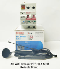 100A 2P Wifi Breaker, Reliable, 110V 220V, WIFI Based Smart Energy Monitoring Circuit Breaker, Timer Relay Smart Home Solution,100A, 2P, Work With Google Home, Tuya, Smart Life, Alexa, Wifi, Bluetooth, ZigBee, Tmall Genie, Xiaoai Classmate, iOS/Android