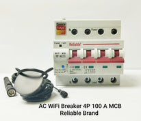 100A 4P Wifi Breaker, Reliable, 110V 220V, WIFI Based Smart Energy Monitoring Circuit Breaker, Timer Relay Smart Home Solution,100A, 4P, Work With Google Home, Tuya, Smart Life, Alexa, Wifi, Bluetooth, ZigBee, Tmall Genie, Xiaoai Classmate, iOS/Android