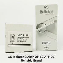 63A 2P 440V/ 220A, Reliable, AC Isolating switch, Waterproof EV Charger Switch, AC Isolator Switch, IP66 Rating, Indoor / Outdoor Use