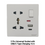 5 Pin Universal Socket With USB and C- Type Charging 16A / Universal Light Plug 16A
