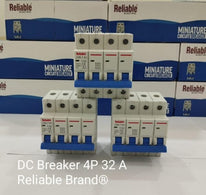 4P 32A, DC 1000V, MCB, Direct Current Breaker Reliable, Miniature Circuit Breaker For Solar PV System