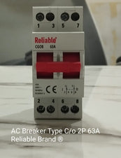2P 63A Reliable MTS Dual Power Manual Transfer switch, 2P 63A AC Change Over Breaker Type, Isolating Switch - Image 3