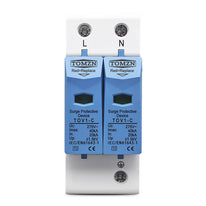 Tomzn AC Surge Protection Device SPD 2P 275V 20kA 40kA Single Phase Lightning Arrester