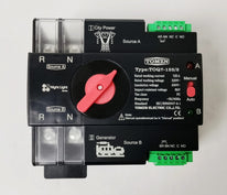 Tomzn Automatic Transfer Switch ATS 2P 125A Single Phase Dual Power Changeover 110V 220V New Black Model