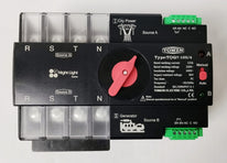 Tomzn Automatic Transfer Switch ATS 4P 125A 3 Phase Dual Power Changeover 230400V New Black Model