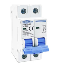 Tomzn DC MCB 2P 1000V 16A 20A 25A 32A 63A Solar Circuit Breaker for PV Systems