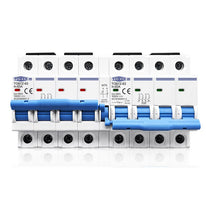 Tomzn DC Manual Transfer Switch 63A 4P+4P 1000V Dual Power Changeover Switch for Solar PV Systems