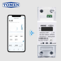 Tomzn DDS238-2 Smart WiFi Energy Meter Import Export kWh Monitor with Display Single Phase (VER IVAP 2023)