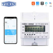 Tomzn DDS238-4 Smart WiFi Energy Meter 60A kWh Monitoring Circuit Breaker Timer Voltage Current Protection Single Phase