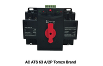 Tomzn Hybrid Automatic Transfer Switch ATS 2P 63A AC/DC Dual Power 220V AC 500V DC Night Light Series