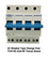 Tomzn Manual Transfer Switch 4P 63A 3 Phase Dual Power Changeover AC Isolator 230/400V