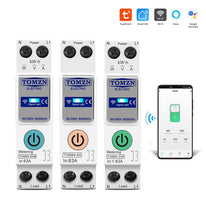 Tomzn TOB9E-63M Smart WiFi Circuit Breaker 63A 2P Ewelink Energy Meter kWh Monitoring Voltage Protection